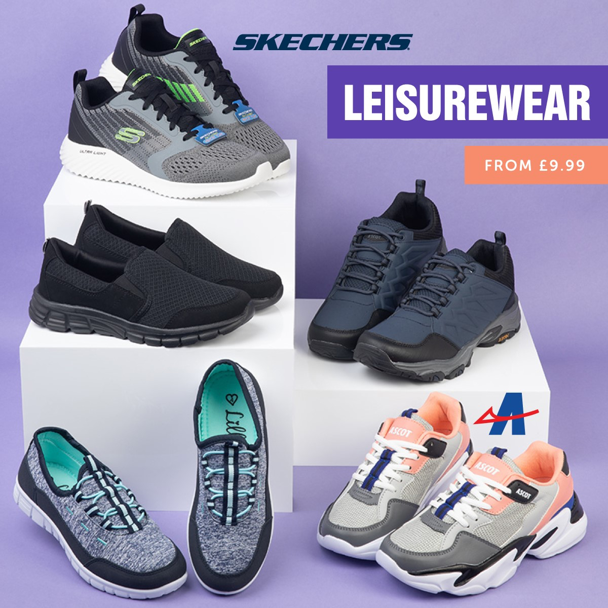 shoe zone trainers mens